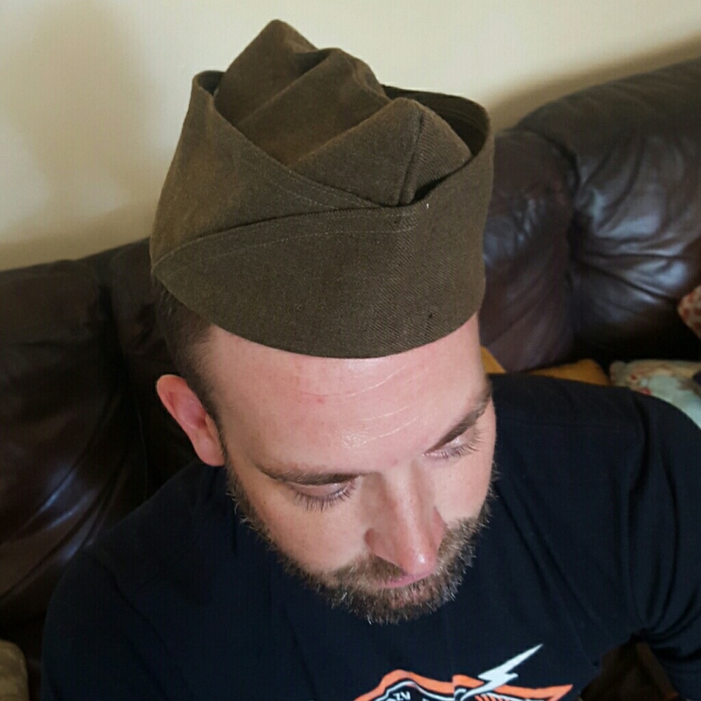 Vintage Wool Garrison Cap